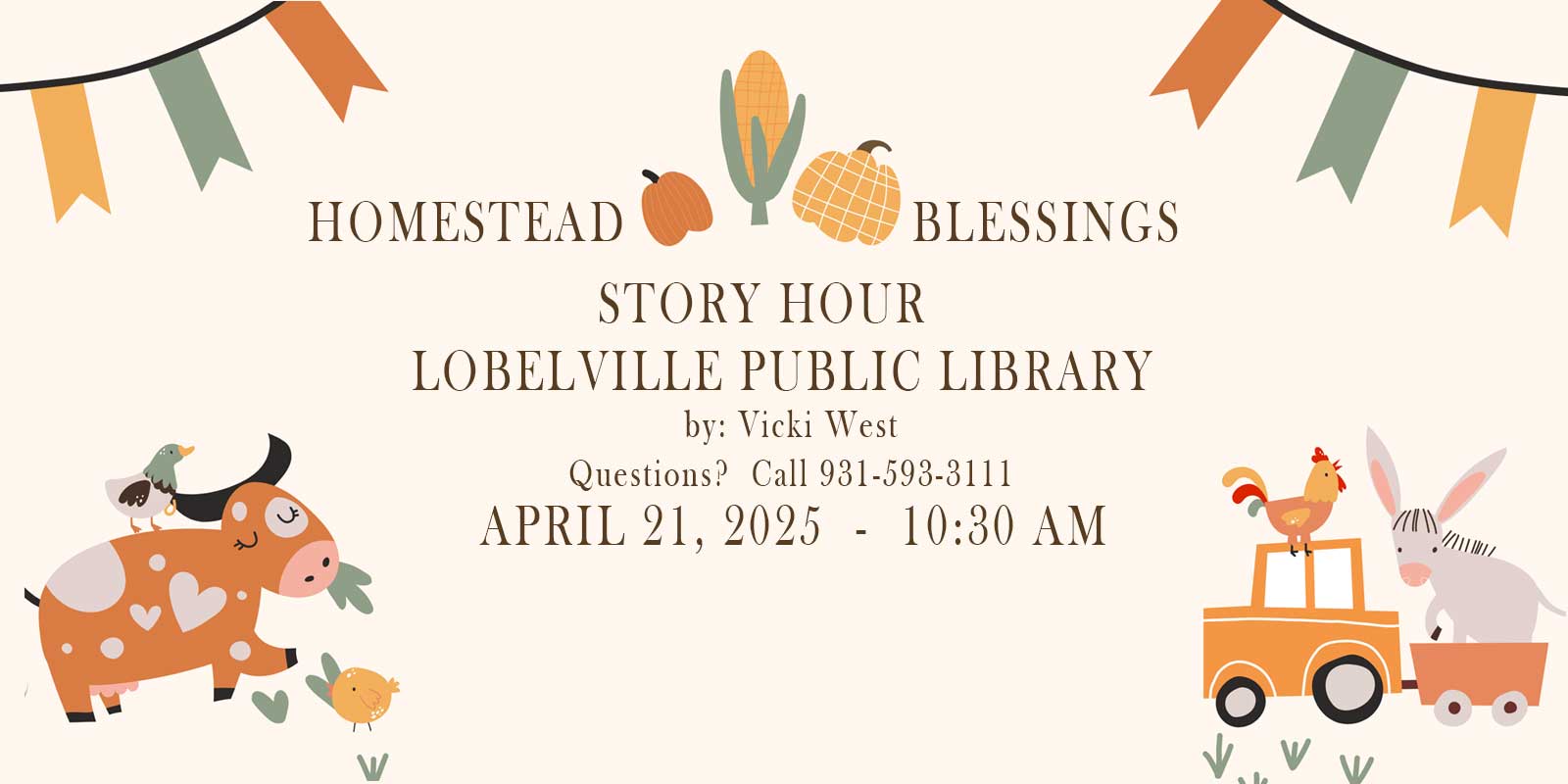 Lobelville Library  <br /> 55 South Main Street <br /> Lobelville, TN 37097